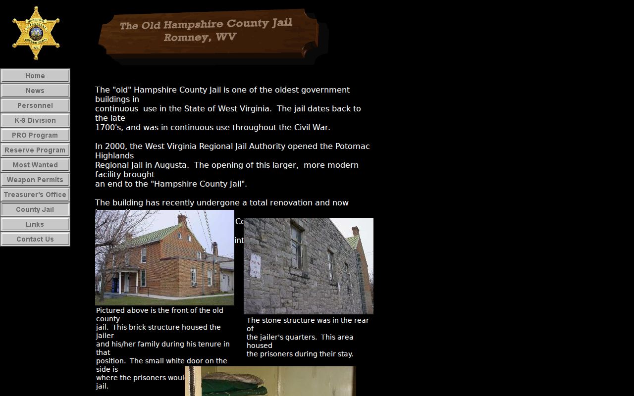 Former Hampshire County jail criminal history