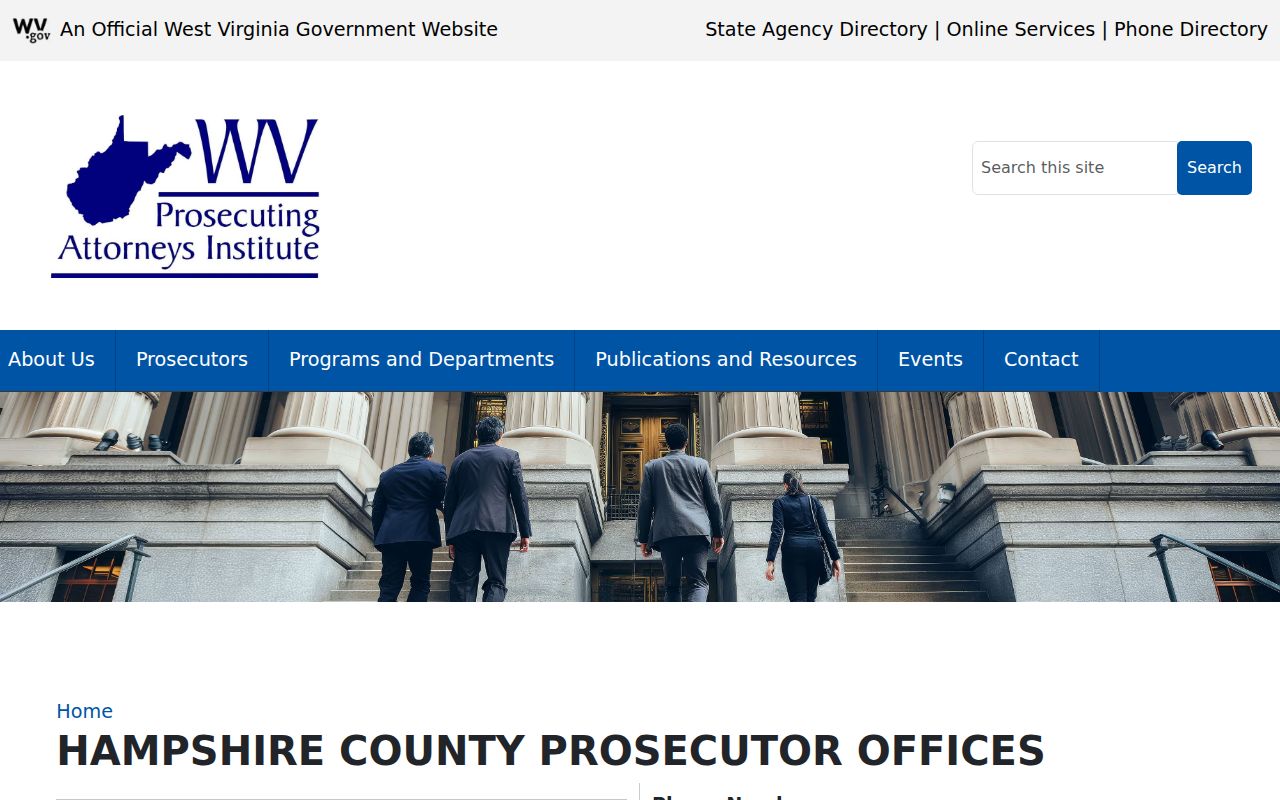 Hampshire County criminal charge prosecutor office