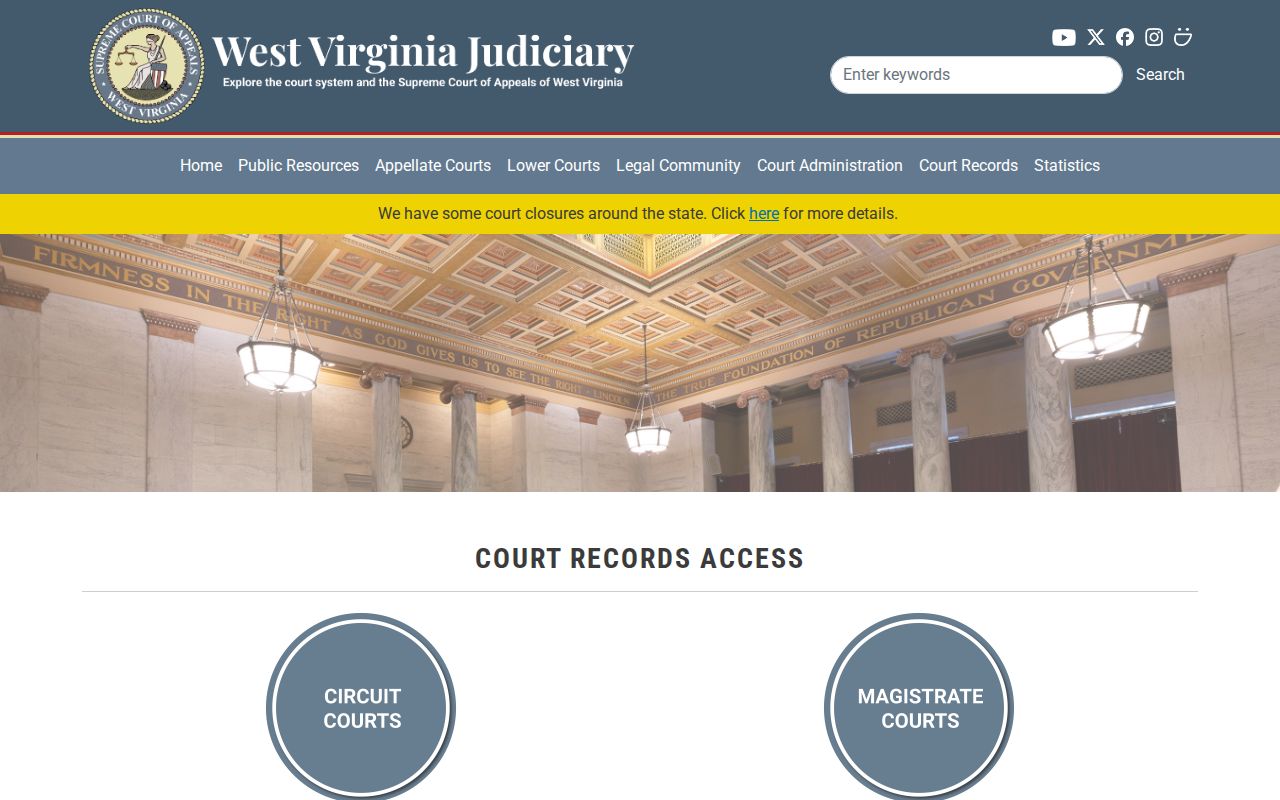 Hampshire County criminal court record access options